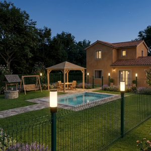 Armatür Bahçe Çit Üstü Plasti̇k Gövde Kule E27 234D