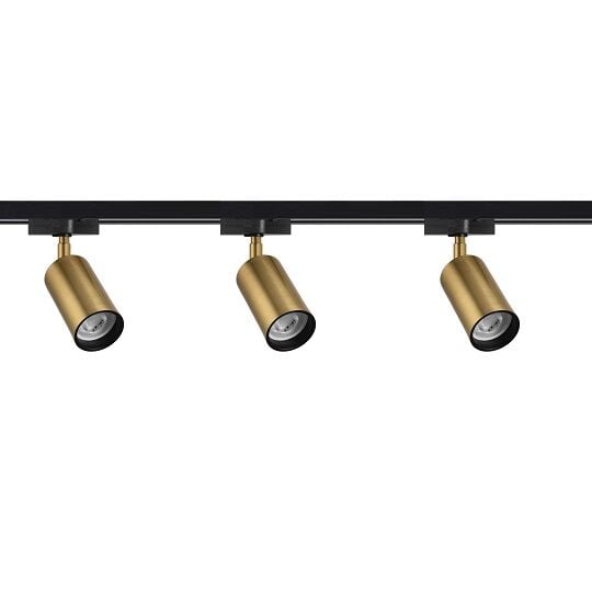 3'Lü Led Ray Spot Aydınlatma Seti 1 Metre Mat Altın 3X7W (Ray Ve Ampuller Dahil)