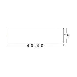 Armatür Braytron Led Sıva Üstü Kare 40cm 36w Cct 6500-4000-3000k Bp07-10480