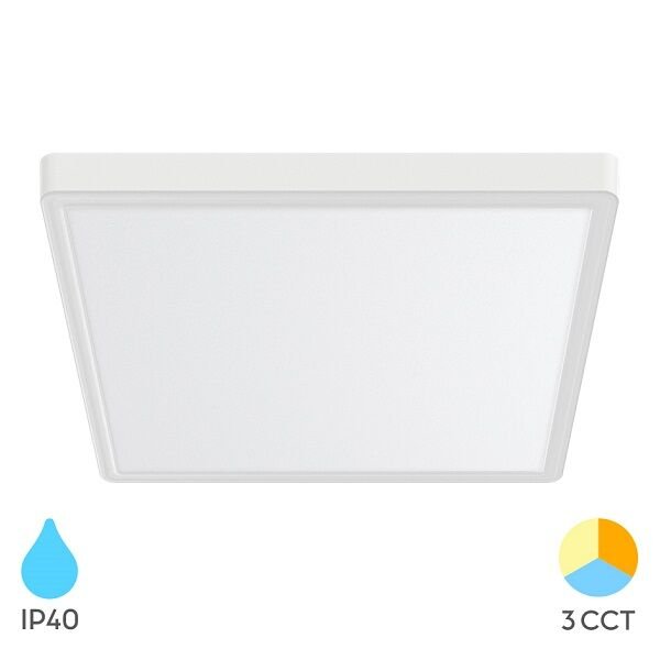 ARMATÜR BRAYTRON LED SIVA ÜSTÜ KARE 40CM 36W CCT 6500-4000-3000K BP07-10480