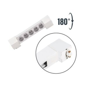 Led Armatür Lineer Ray Spot Mercek 10w Beyaz Gövde 3000K Sari Zmr-239/b.30