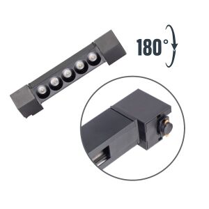Led Armatür Lineer Ray Spot Mercek 10w Si̇yah Gövde 3000K Sari Zmr-239/s.30