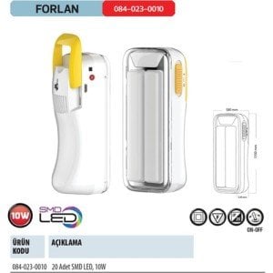 Işıldak Horoz Dikey 20 Led 10W Forlan 084-023-0010