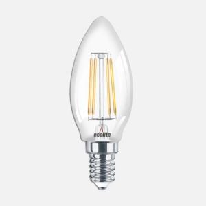AMPUL LED ECOLITE MUM TİPİ ŞEFFAF E14 6W 4000K ILIK BEYAZ