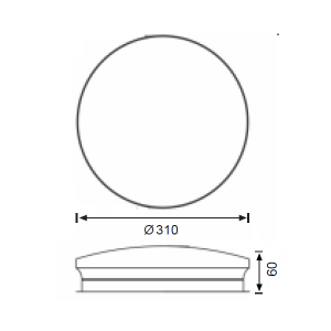 Jupiter Jk181 Sensörlü Led Armatür 18W 6500K Beyaz Işık