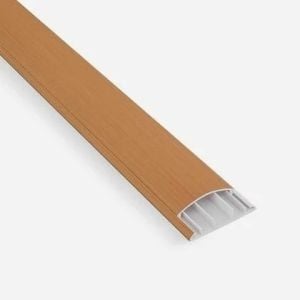 Renkli Balıksırtı Kablo Kanalı 60X15 Armut (Açık Ahşap)