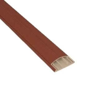 Renkli Balıksırtı Kablo Kanalı 60X15 Merbau (Orta Ahşap)