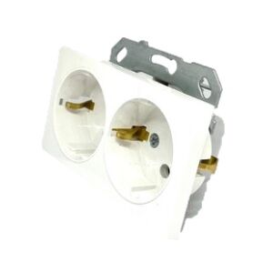 PRİZ BYOBU BEYAZ İKİLİ TOPRAKLI MEKANİZMA NETELSAN M.U.PRZ.10400