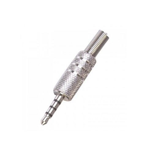Fiş Jak Küçük 4C Stereo Metal Erkek (3 Boğumlu)