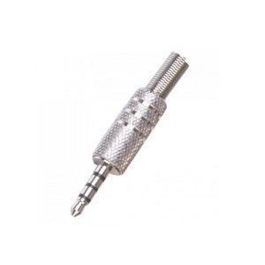 Fiş Jak Küçük 4C Stereo Metal Erkek (3 Boğumlu)