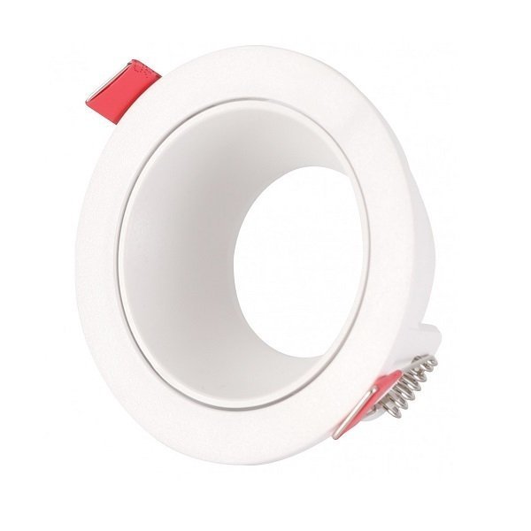 Armatür Plüton Plastik Yuvarlak Gu10 Beyaz/Beyaz