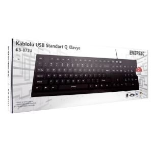 KLAVYE EVEREST KB-871U Q USB SİYAH