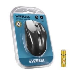 Everest Mouse USB Siyah Kablosuz