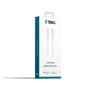 Kablo Ttec Şarj Ve Data Kablosu Type-C / Lıghtıng Iphone Beyaz