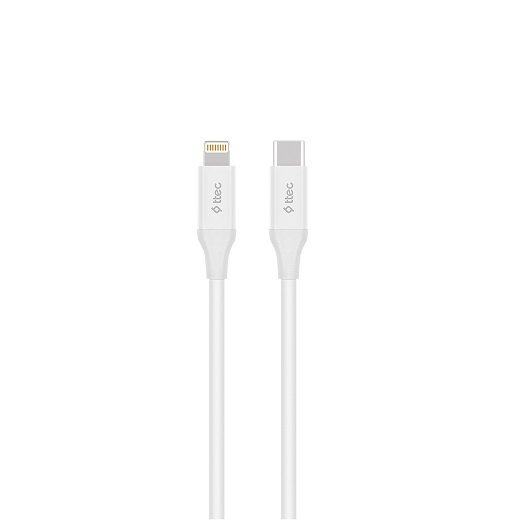 Kablo Ttec Şarj Ve Data Kablosu Type-C / Lıghtıng Iphone Beyaz