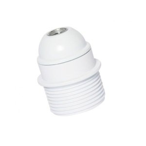 Abajur duy E27 Rondelalı Yarım Dişli Beyaz