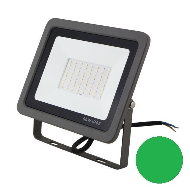 Armatür Ecolıte Led Projektör 50W Siyah Gövde Yeşil Işık Sfld-50W-Gr