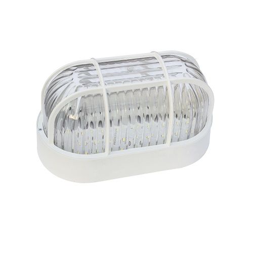 Armatür Oval Plastik Kafesli Beyaz E1210