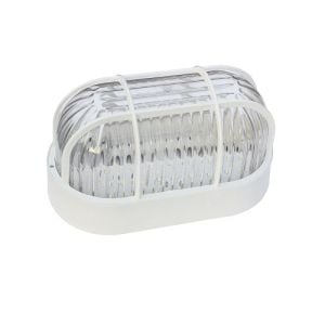 ARMATÜR OVAL PLASTİK KAFESLİ BEYAZ E1210