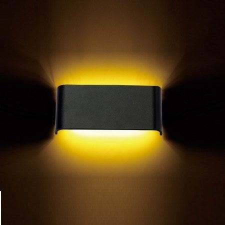 ARMATÜR ACK AVVA LED DUVAR APLİK 6W SİYAH GÖVDE 3000K SARI IŞIK AH07-03201