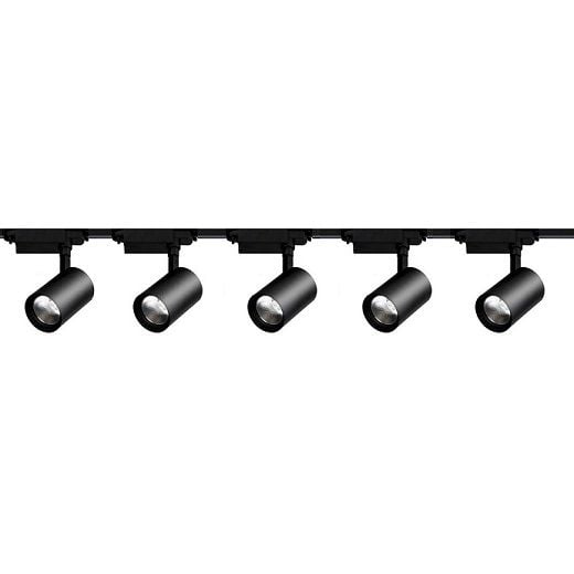 5'Li Led Ray Spot Aydınlatma Seti 2 Metre Siyah 5X30W (Ray Dahil)