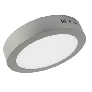 Lamptime Sıvaüstü Led Armatür 24W Yuvarlak 6500K Gri Gövde