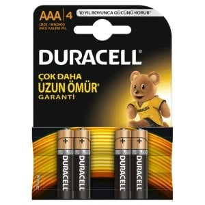Duracell Aaa İnce Pil - 4'Lü Paket