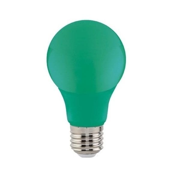 Ampul Led Renkli Normal Ampul Tipi E27 3-5W Yeşil