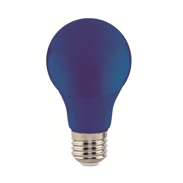 AMPUL LED RENKLİ NORMAL AMPUL TİPİ E27 3-5W MAVİ