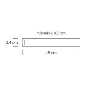 ARMATÜR LINEER LED RAY SPOT OPAK 30W SİYAH GÖVDE 4000K ILIK BEYAZ ZMR-237/S.40