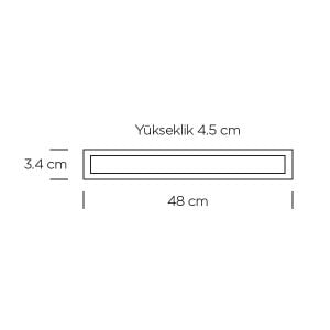 ARMATÜR LINEER LED RAY SPOT MERCEK 30W BEYAZ GÖVDE 4000K ILIK BEYAZ ZMR-241/B.40