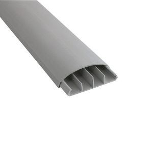 DE-PA 70x20 cm Balıksırtı Kablo Kanalı Gri