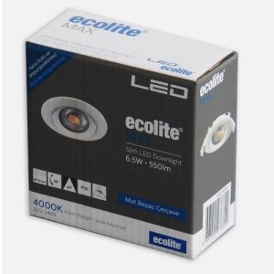 Ecolite 6W Led Spot Hareketli 4000K