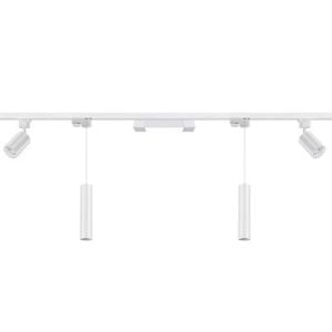 ARMATÜR RAY SETİ 2 METRE 2XSPOT-GU10 2XSARKIT-GU10 1XLINEER-10W-OPAK BEYAZ