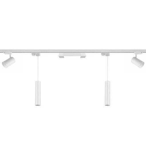 Komple Tasarım 2 Metre Ray Seti - (2 Spot + 2 Sarkıt + 1 Opak Lineer) Beyaz