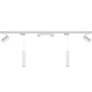 Komple Tasarım 2 Metre Ray Seti - (2 Spot + 2 Sarkıt + 1 Opak Lineer) Beyaz
