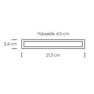 Armatür Lıneer Led Ray Spot Opak 10W Beyaz Gövde 6500K Beyaz Zmr-235/B.65