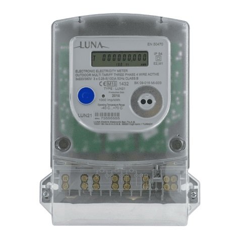 Luna Trifaze sayaç elektronik
