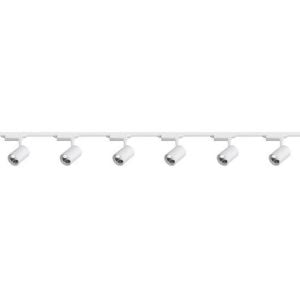 6'Lı Led Ray Spot Aydınlatma Seti 3 Metre Beyaz 6X30W (Ray Dahil)