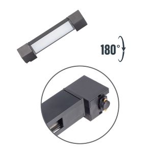 Armatür Lıneer Led Ray Spot Opak 10W Siyah Gövde 4000K Ilık Beyaz Zmr-235/S.40
