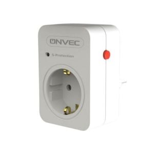 Onvec Akım Korumalı Priz Tekli Beyaz