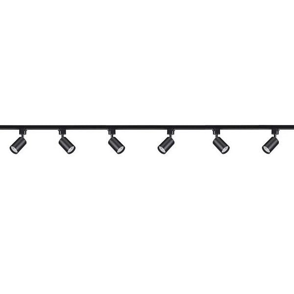 6'Lı Led Ray Spot Aydınlatma Seti 3 Metre Siyah 6X7W (Ray Ve Ampuller Dahil)