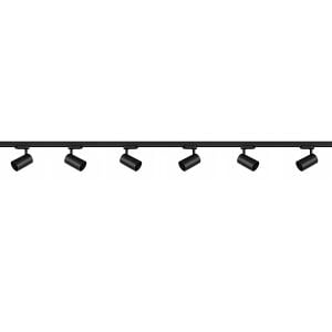 Ekonomik 3 Metre Hazır Ray Spot Seti - 6'lı GU10 Duy Siyah