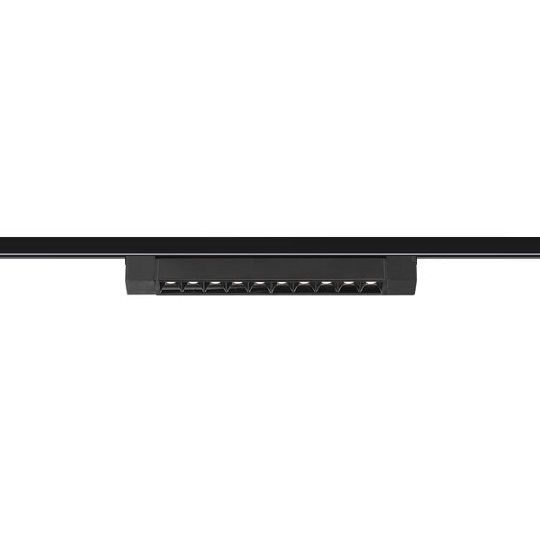 Modern Mercekli Lineer Ray Seti - 1 Metre (1x20W Mercekli Armatür) Siyah