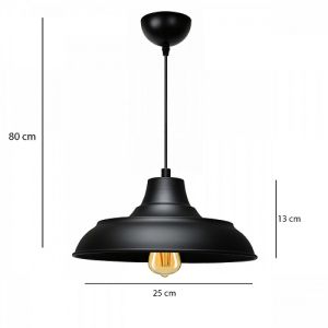 Armatür Metal Dekoratif Sarkıt Useful Siyah