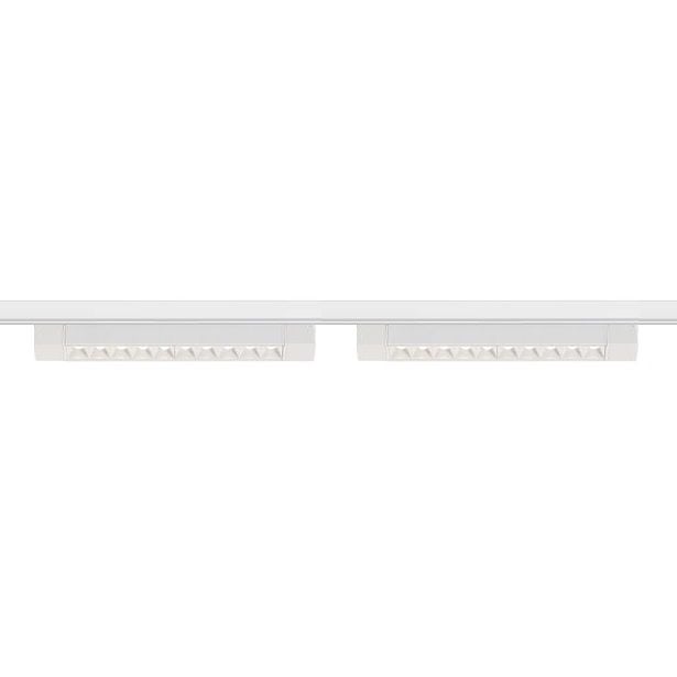 Modern Mercekli Lineer Ray Seti - 1 Metre (2x20W Mercekli Armatür) Beyaz