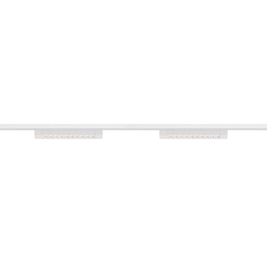 Modern Mercekli Lineer Ray Seti - 2 Metre (2x20W Mercekli Armatür) Beyaz
