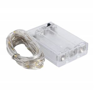 AMPUL LED İP TWINKLIGHT PİLLİ 3XAA SÜSLEME IŞIĞI 3 MT SARI IŞIK 3000K