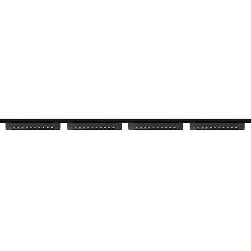 Modern Mercekli Lineer Ray Seti - 2 Metre (4x20W Mercekli Armatür) Siyah