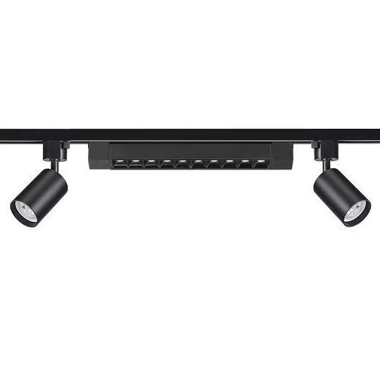3'Lü Led Ray Spot Aydınlatma Seti 1 Metre Siyah 2X7W+1X20W (Ray Ve Ampuller Dahil)